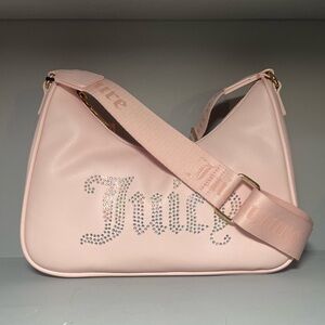 - NWT JUICY COUTURE Powder Blush Obsession Crossbody.Twilly included.